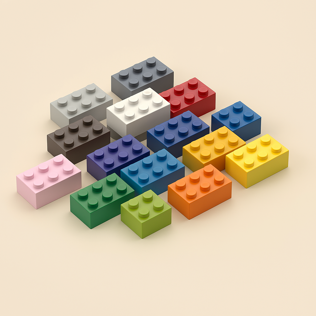 80 Stuks Bouwstenen – Dikke Blokken Compatibel met Lego (3+)