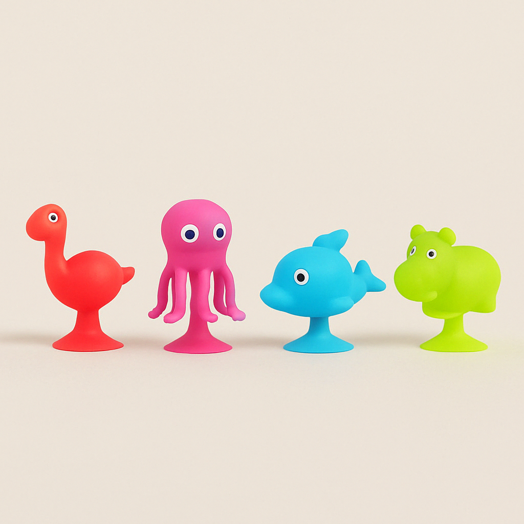 Baby Sucker Badspeelgoed – Zuignap Speelset voor Bad & Douchewand
