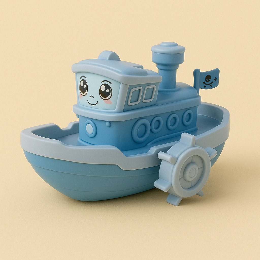 Cartoon Schip Boot – Babybadje Speelgoed 3-12 Jaar