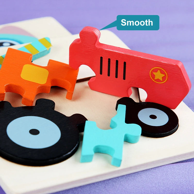 3D Houten Puzzel voor Kinderen – Bouw & Ontdek (3-12 jaar)