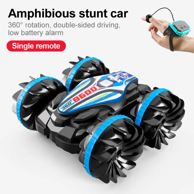 Amfibische RC Stuntauto – 4WD Waterdicht 360° Speelgoedauto