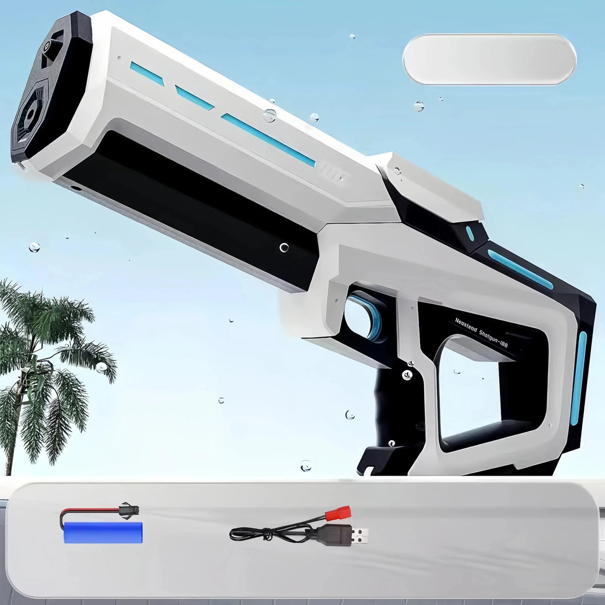 Elektrisch Waterpistool voor Kinderen & Volwassenen – Oplaadbaar