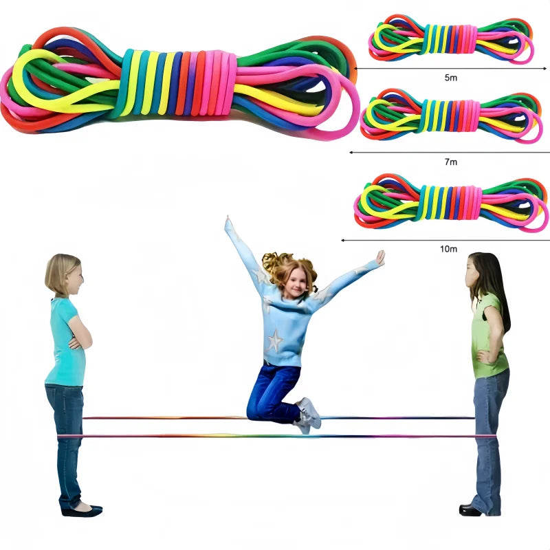 Rubberen Springband 5โ10m โ Klassiek Springtouw Speelgoed Kinderen