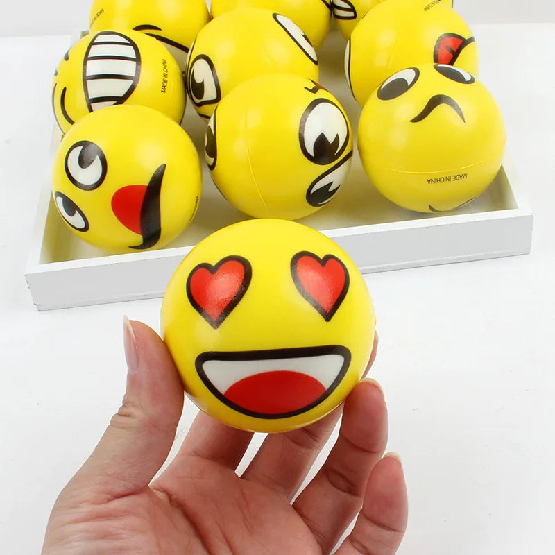Set van 6 Glimlach Stressballen â Ontspanning & Plezier voor Kinderen