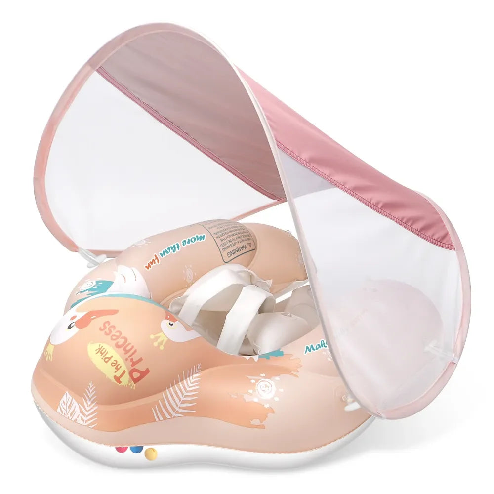 Opblaasbare Baby Zwemwagen met Zonnekap ā Veilig & Comfortabel