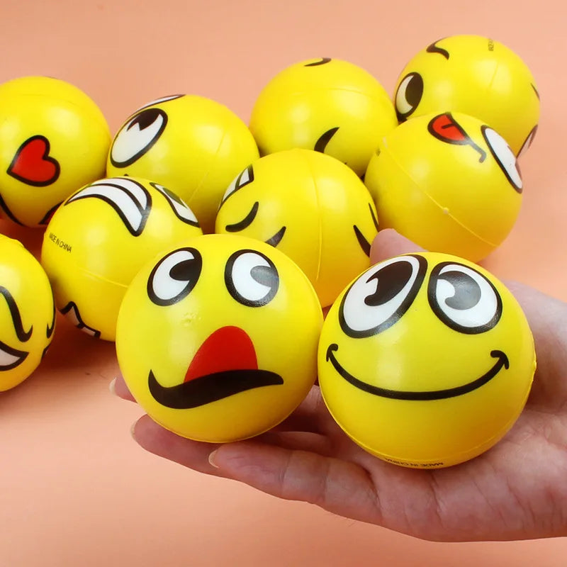 Set van 6 Glimlach Stressballen â Ontspanning & Plezier voor Kinderen