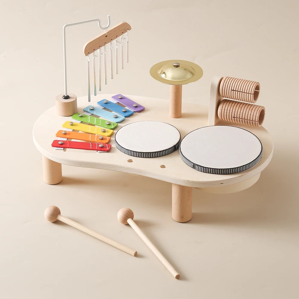 Montessori Rammelaar van Hout – Eolische Bells voor Baby’s (0-3 jaar)