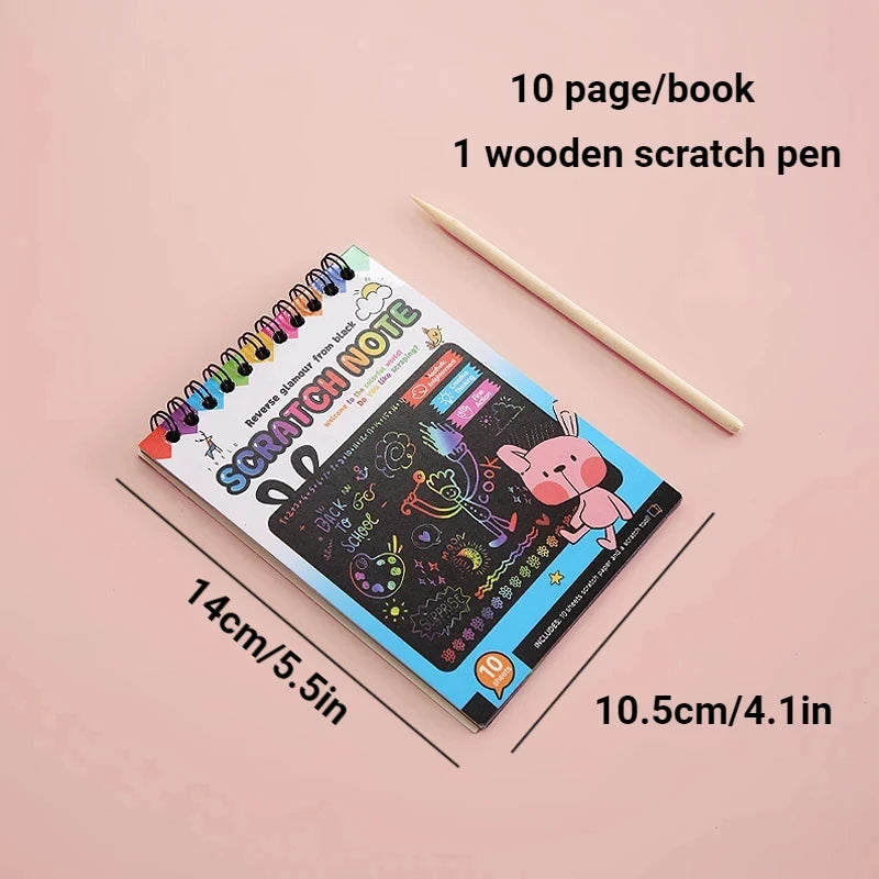 Magisch Kraspapier Kinderen â Rainbow Scratch Art Set (10 Stuks)