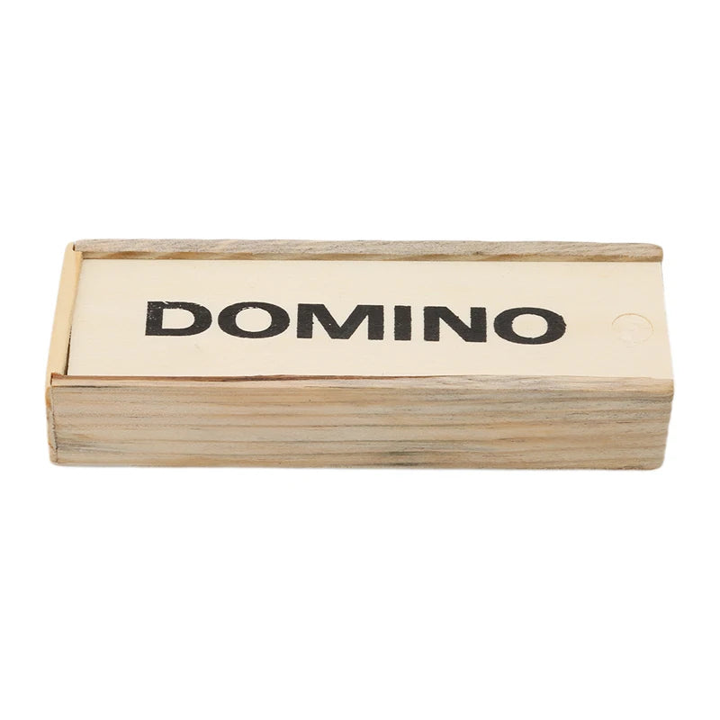 Houten Domino Blokkenset â Klassiek Strategiespel voor Gezin & Kids