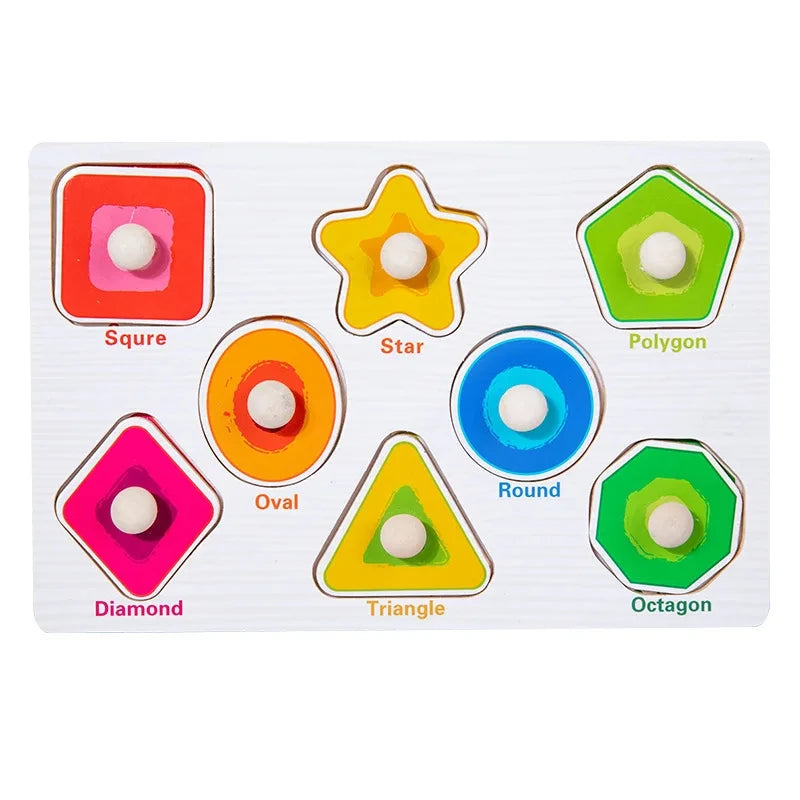 Montessori Houten Puzzel – Leren voor Baby’s & Peuters (1-4 jaar)