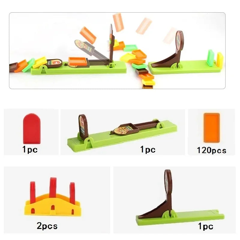 Gemotoriseerde Domino Set 120 Stuks â Vliegtuig & Raket Speelgoed