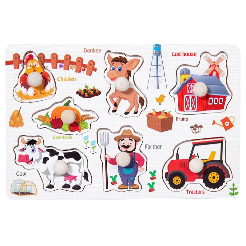 Houten Montessori Puzzel – Letters & Cijfers voor Kind (3-6 jaar)