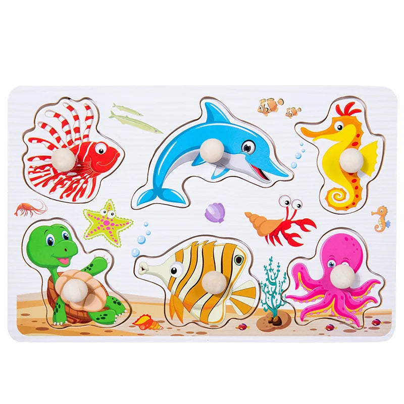 Houten Montessori Puzzel – Letters & Cijfers voor Kind (3-6 jaar)