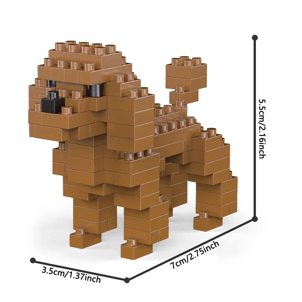 Mini Teckel Bouwset โ Micro Hond Bouwstenen (14+ Jaar)