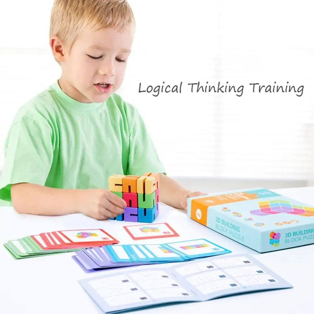3D Houten Puzzel Blokken ā Hersentraining Speelgoed Kinderen
