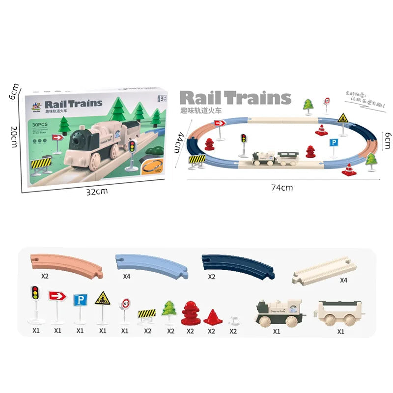 DIY Elektrische Treinwagon ā Bouwset voor Kinderen met Rijdende Motor