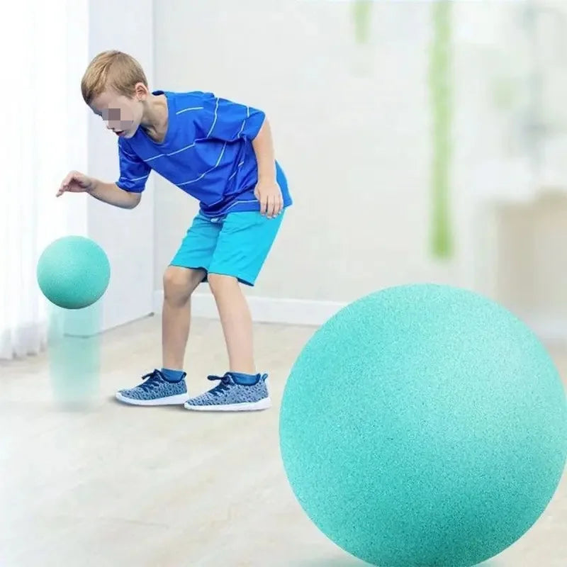 Stille Bouncebal 21 cm โ Grote Stuiterbal voor Binnen โ PU Foam