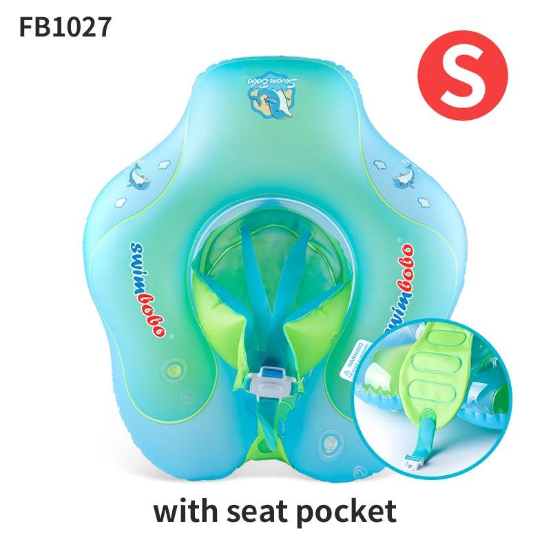 Opblaasbare Baby Zwemwagen met Zonnekap ā Veilig & Comfortabel