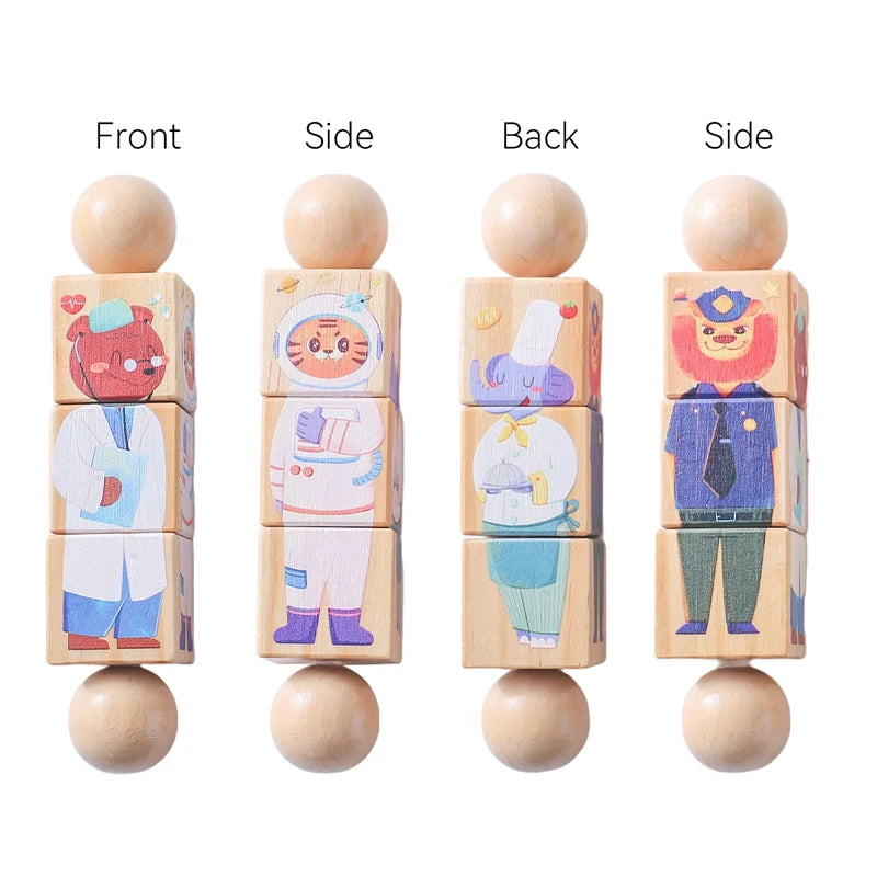 Houten Montessori Raket Speelgoed â Educatief & Creatief â 4+