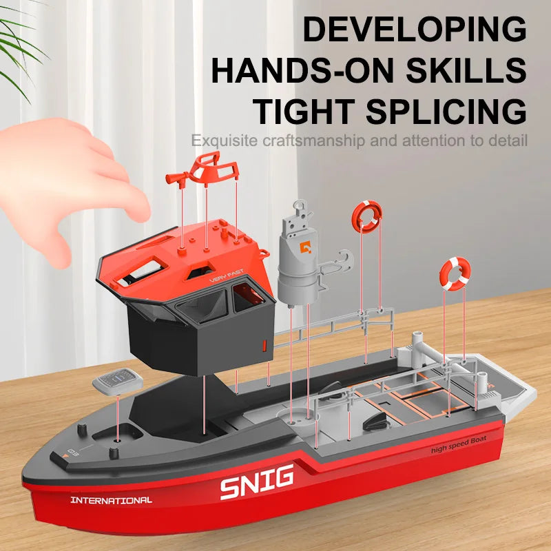 RC Reddingsboot TX694 โ 2.4G Speedboot met 50m Bereik & 18min Speeltijd