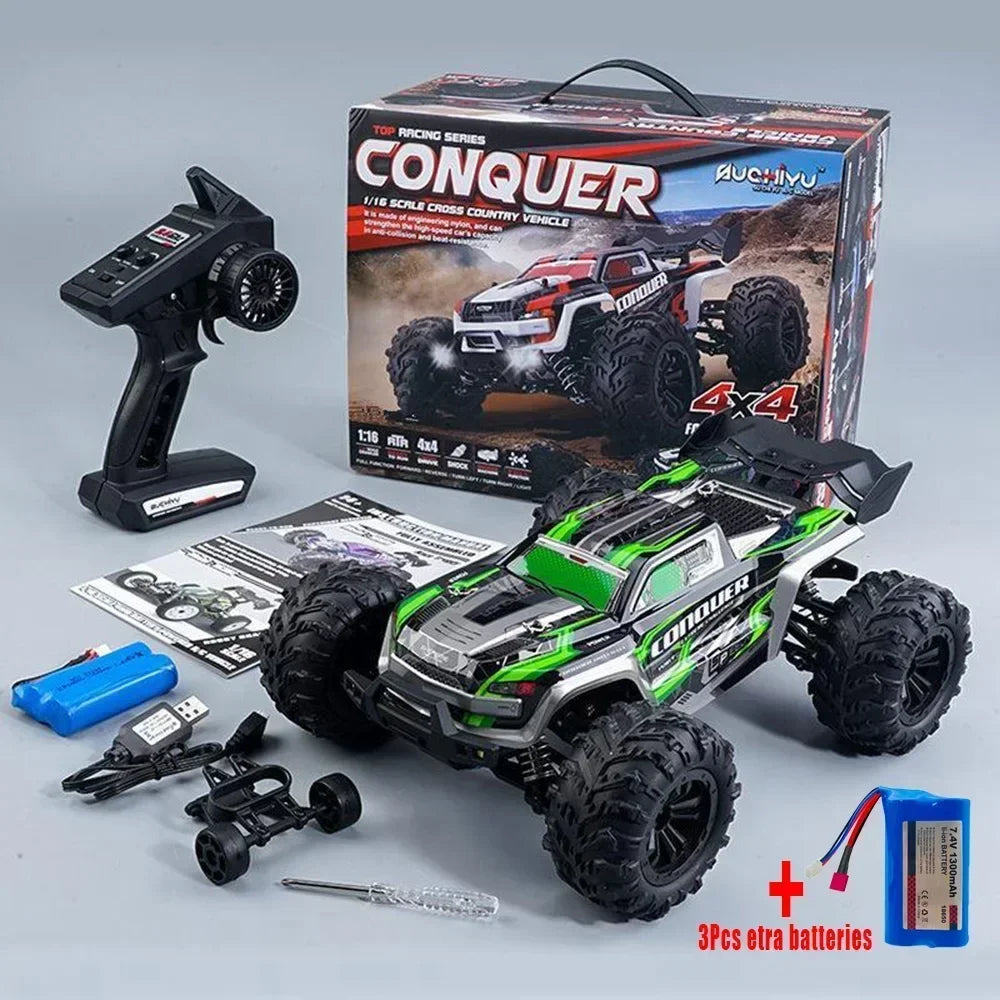 RC Monstertruck 2024 – Bestuurbare 4WD Auto voor Kinderen (1:16)