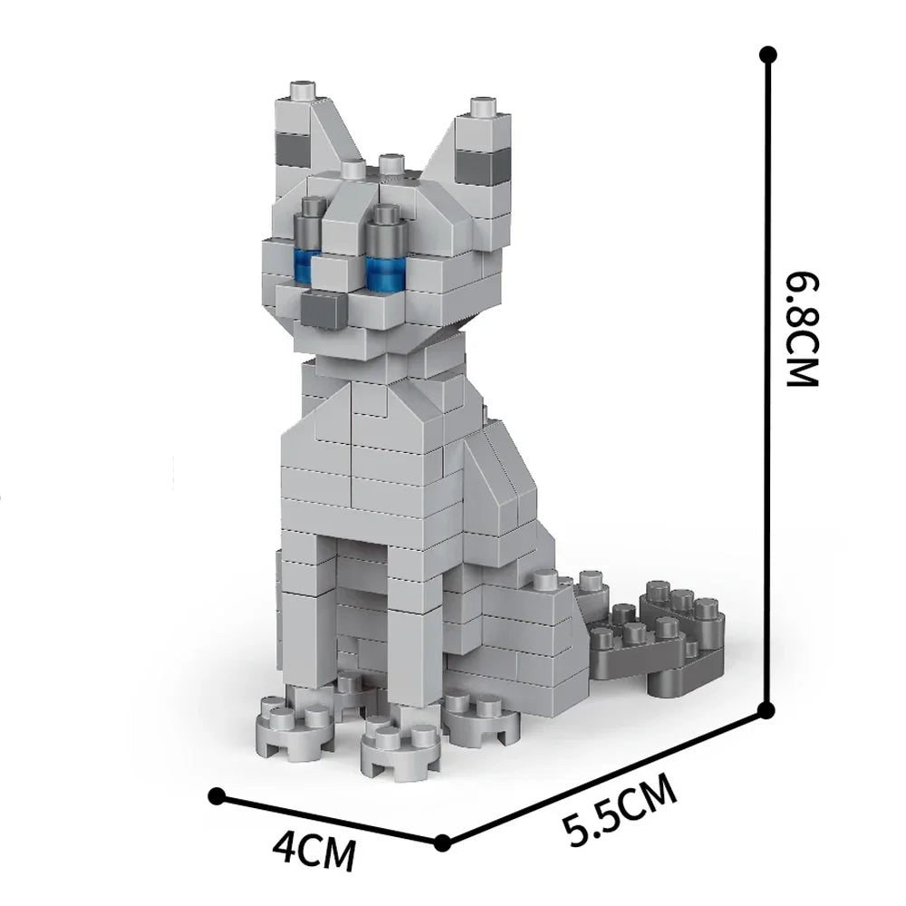 Mini Teckel Bouwset โ Micro Hond Bouwstenen (14+ Jaar)