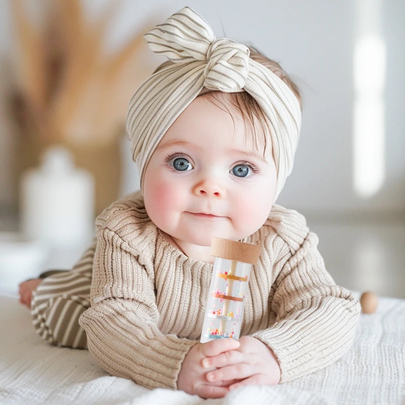 Baby Regenstick Zandloper – Montessori Muziek Speelgoed 0-3 Jaar