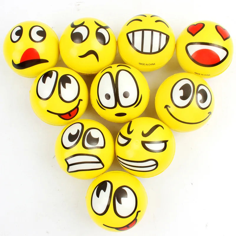 Set van 6 Glimlach Stressballen â Ontspanning & Plezier voor Kinderen