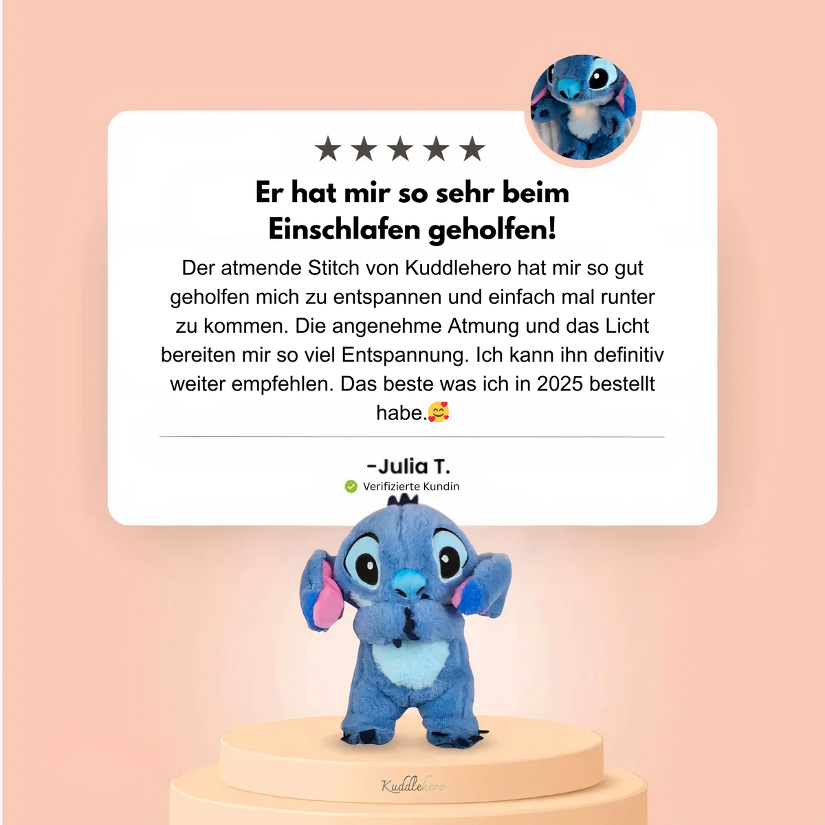 Kuddlehero Stitch Plüschi