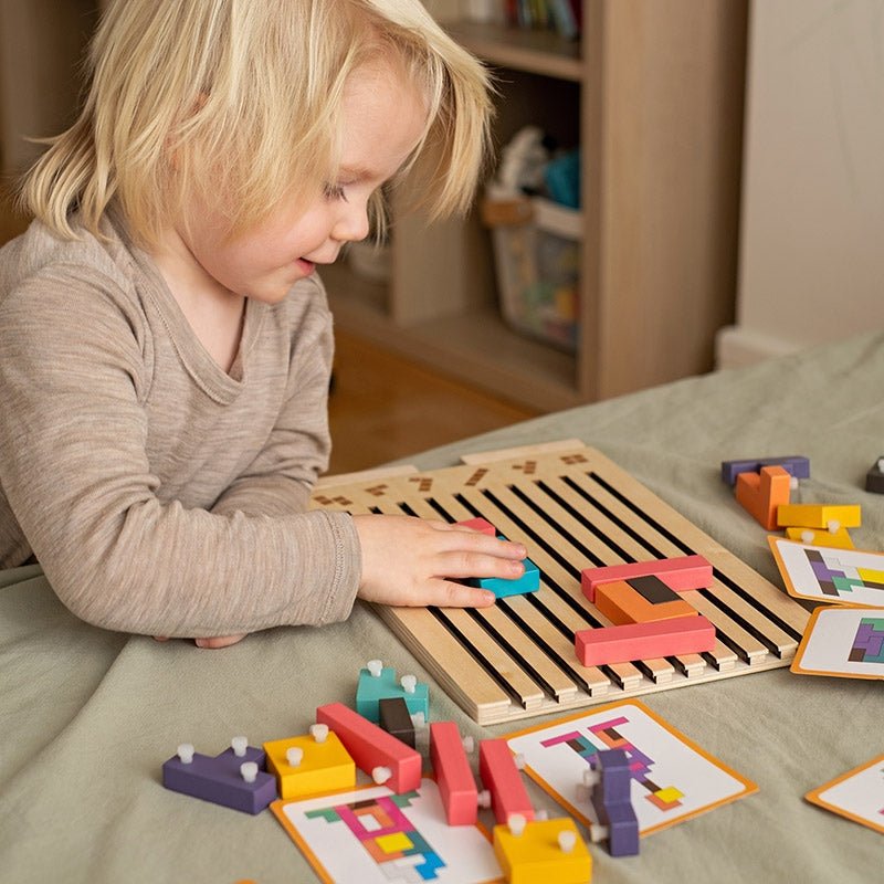 Montessori Houten Tetris – Educatief Puzzelspel