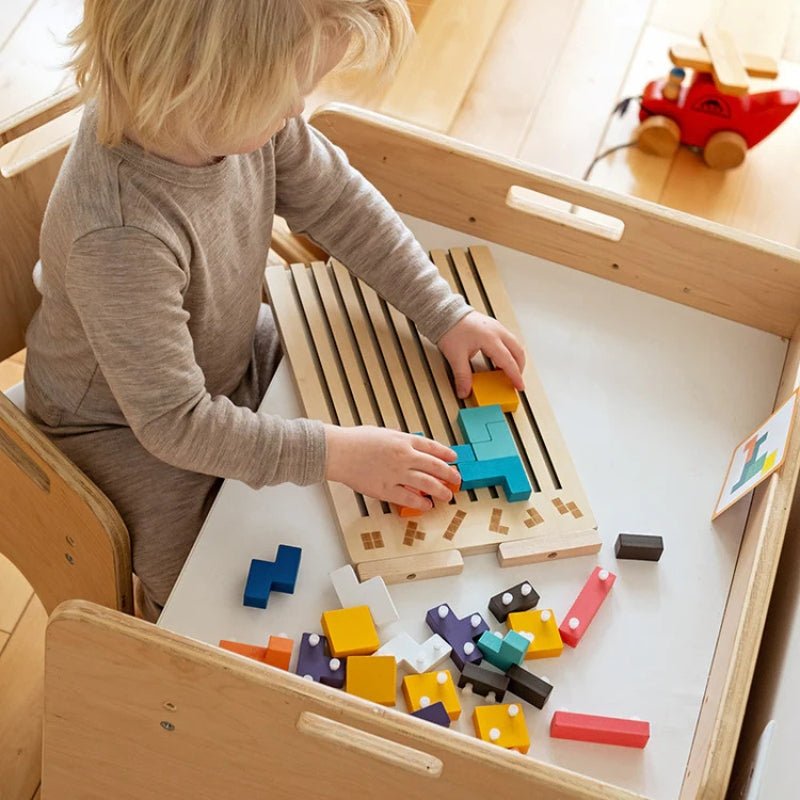 Montessori Houten Tetris – Educatief Puzzelspel