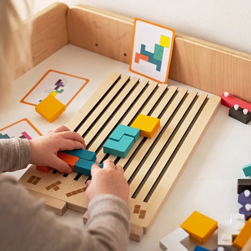 Montessori Houten Tetris – Educatief Puzzelspel