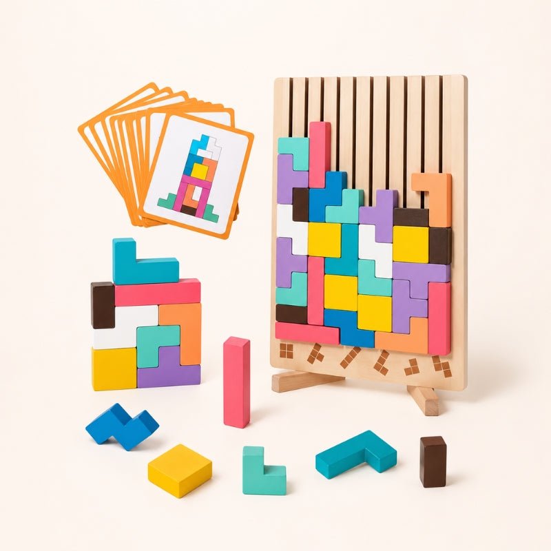 Montessori Houten Tetris – Educatief Puzzelspel
