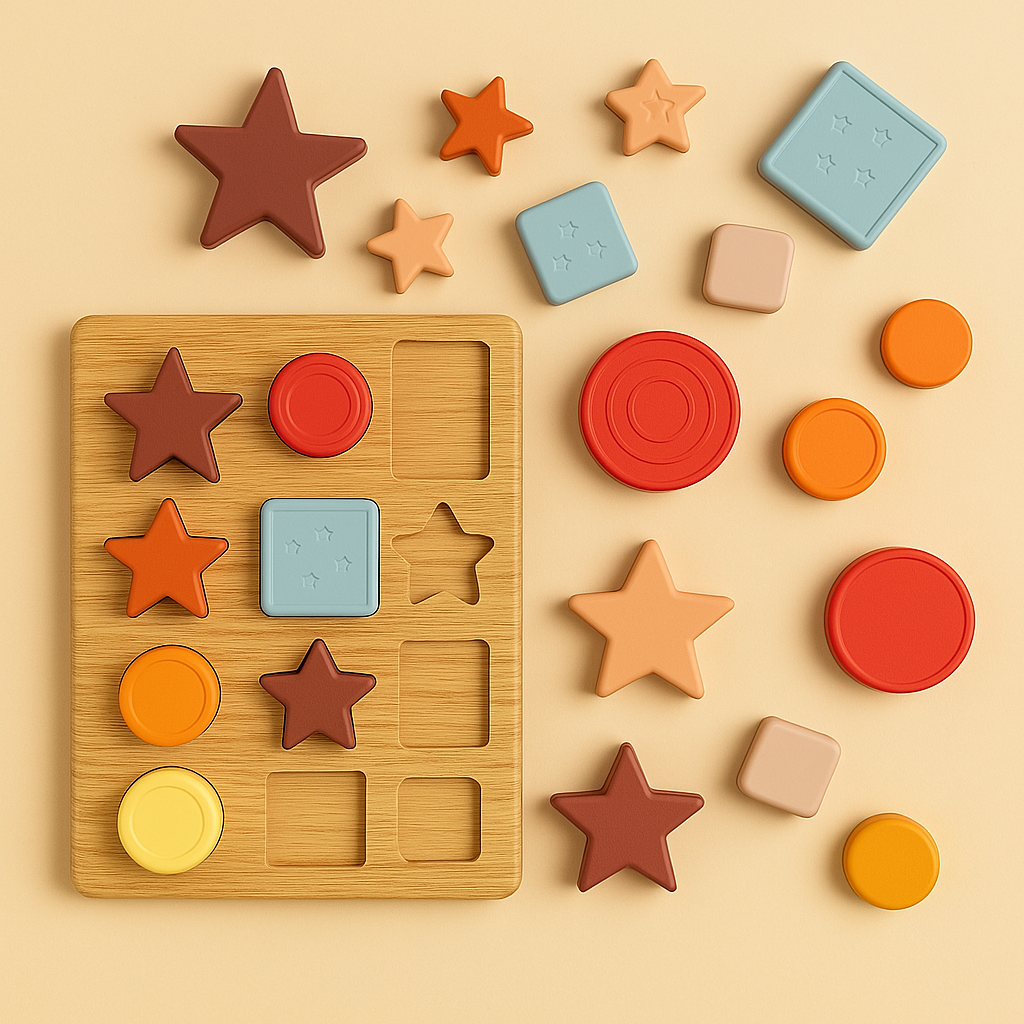Educatieve Siliconen Bouwstenen – Montessori Stapelblokken (14+)