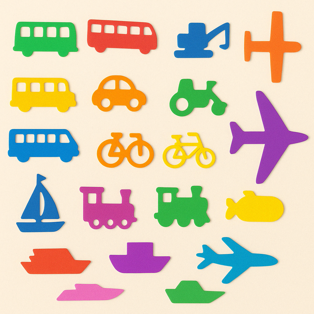 36-delige Educatieve Speelset – Cijfers, Letters, Dieren & Voertuigen