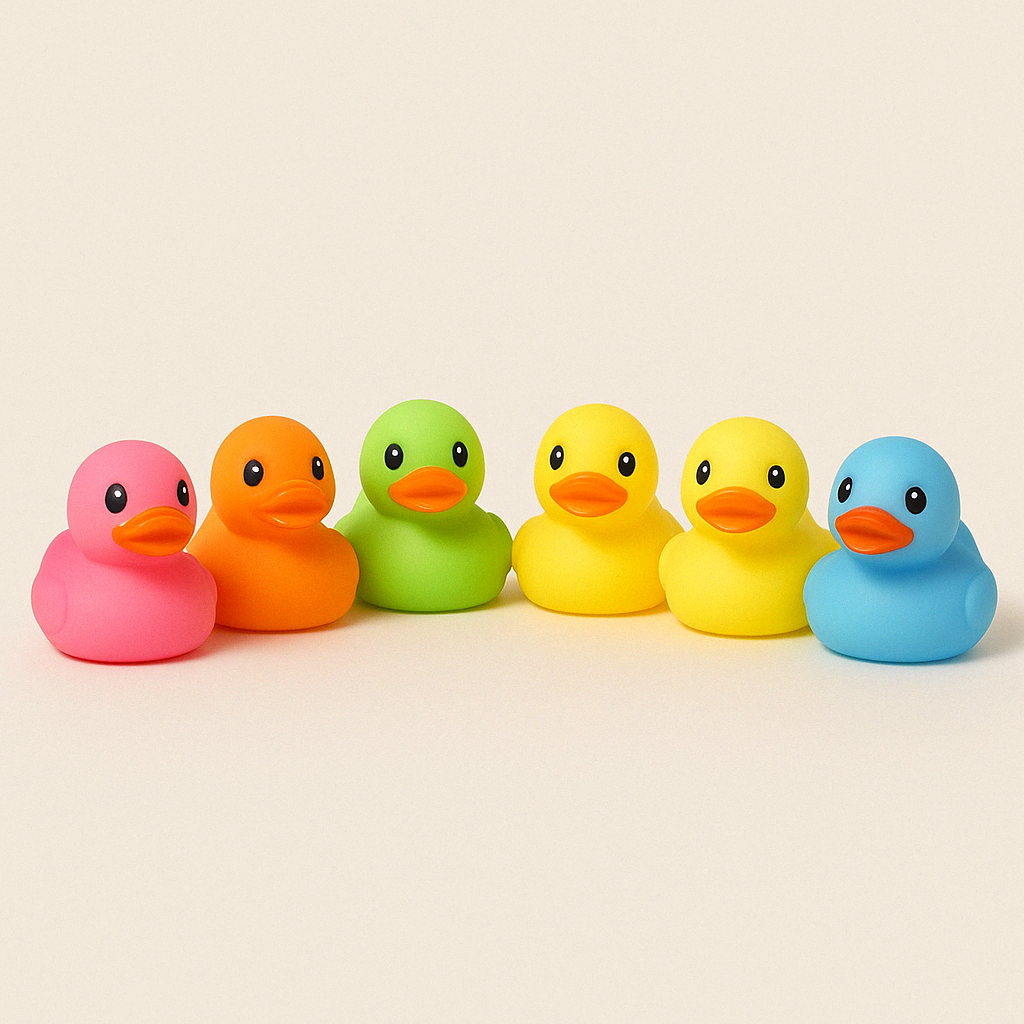 Mini Badeendjes – Set van 50/100/150 Kleurrijke Drijvende Eendjes