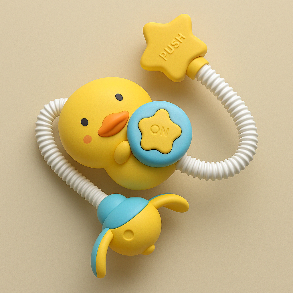Baby Badspeelgoed Eendje – Water Spray Speeltje voor 0-6 Jaar