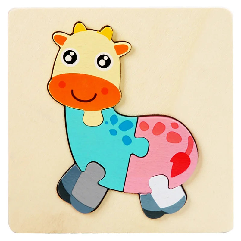 3D Houten Puzzel voor Kinderen – Bouw & Ontdek (3-12 jaar)