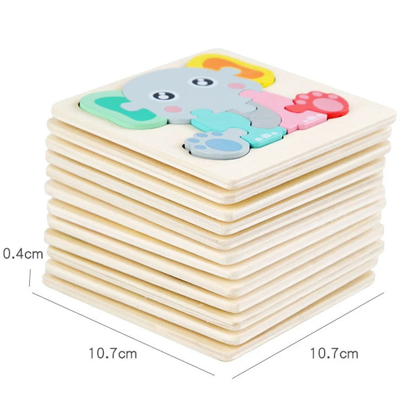 3D Houten Puzzel voor Kinderen – Bouw & Ontdek (3-12 jaar)