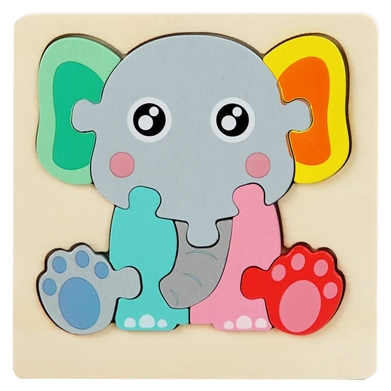 3D Houten Puzzel voor Kinderen – Bouw & Ontdek (3-12 jaar)