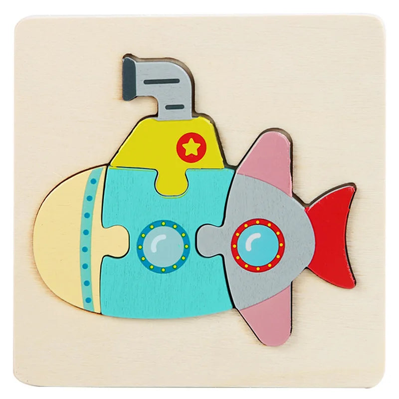 3D Houten Puzzel voor Kinderen – Bouw & Ontdek (3-12 jaar)