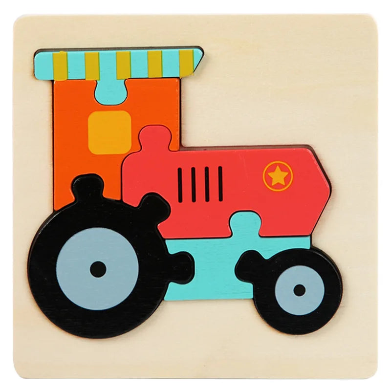 3D Houten Puzzel voor Kinderen – Bouw & Ontdek (3-12 jaar)