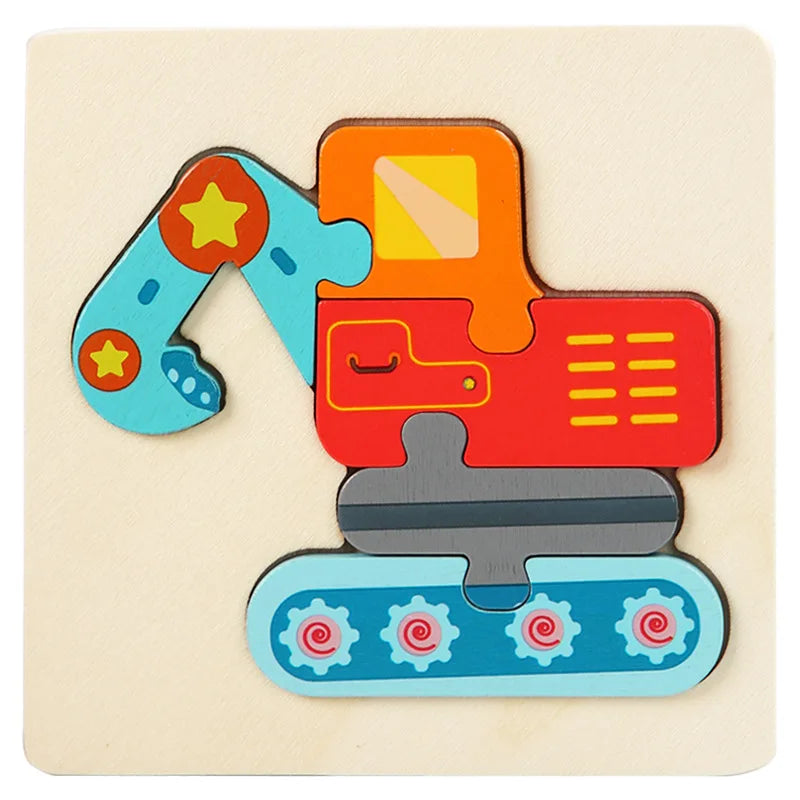 3D Houten Puzzel voor Kinderen – Bouw & Ontdek (3-12 jaar)