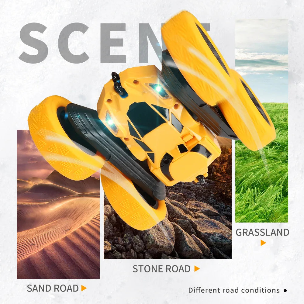 Dubbelzijdige RC Stuntauto – Flip & Spin Speelgoed voor Kinderen