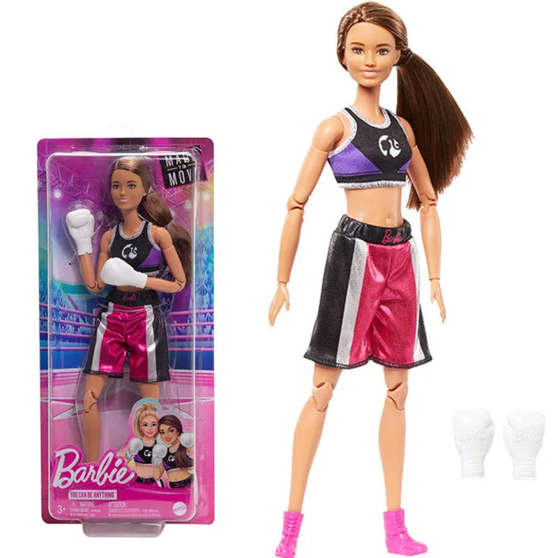Barbie Voetbalster Pop – Sportieve Atleet met Outfit en Bal 30 cm