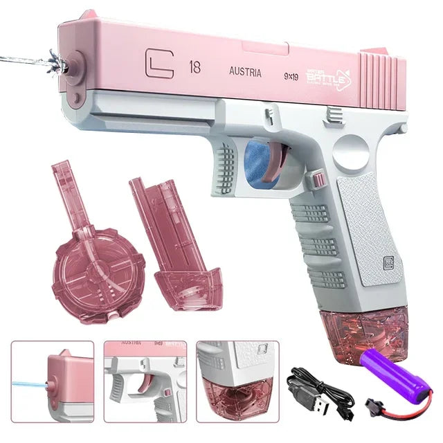 Elektrisch Waterpistool Volwassenen – Met LED en Krachtige Squirt