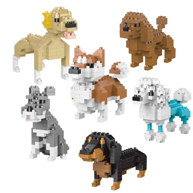 Mini Teckel Bouwset – Micro Hond Bouwstenen (14+ Jaar)