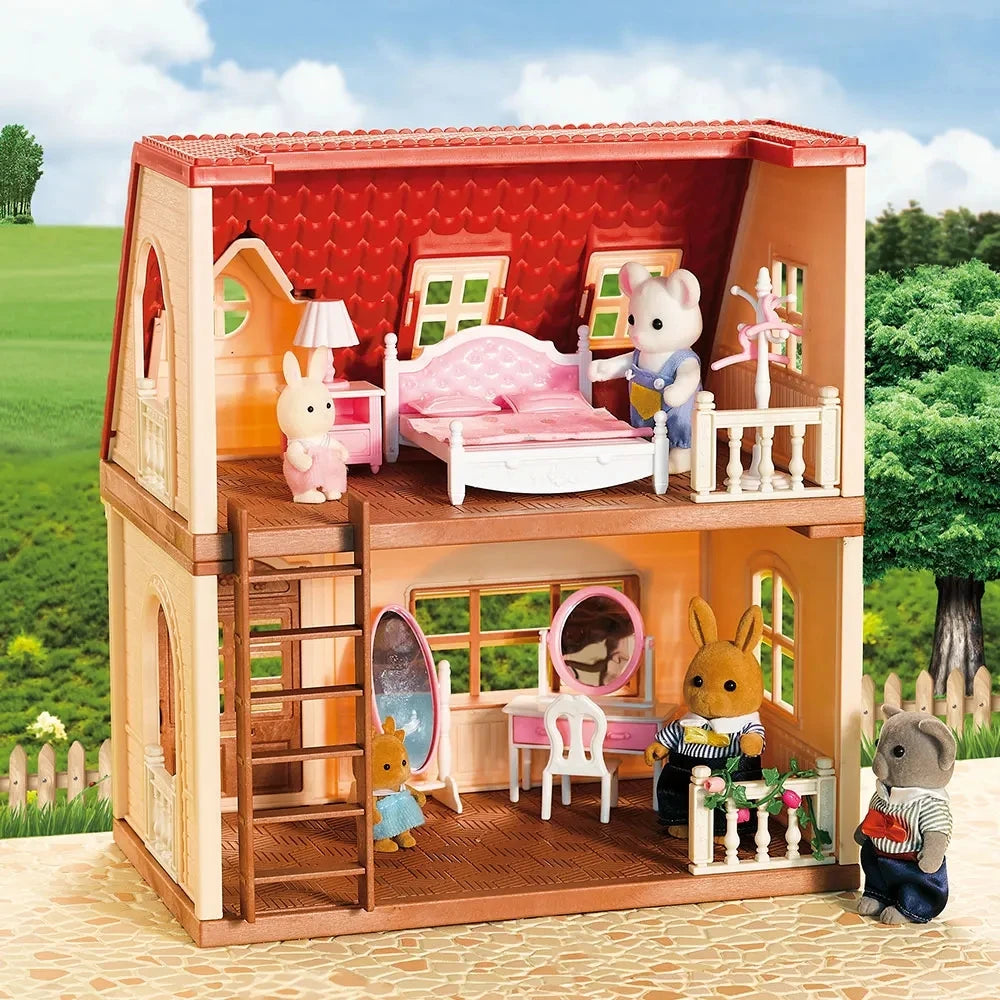 Bosfamilie Poppenhuis Keuken – 1:12 Miniatuurhuis met Meubels