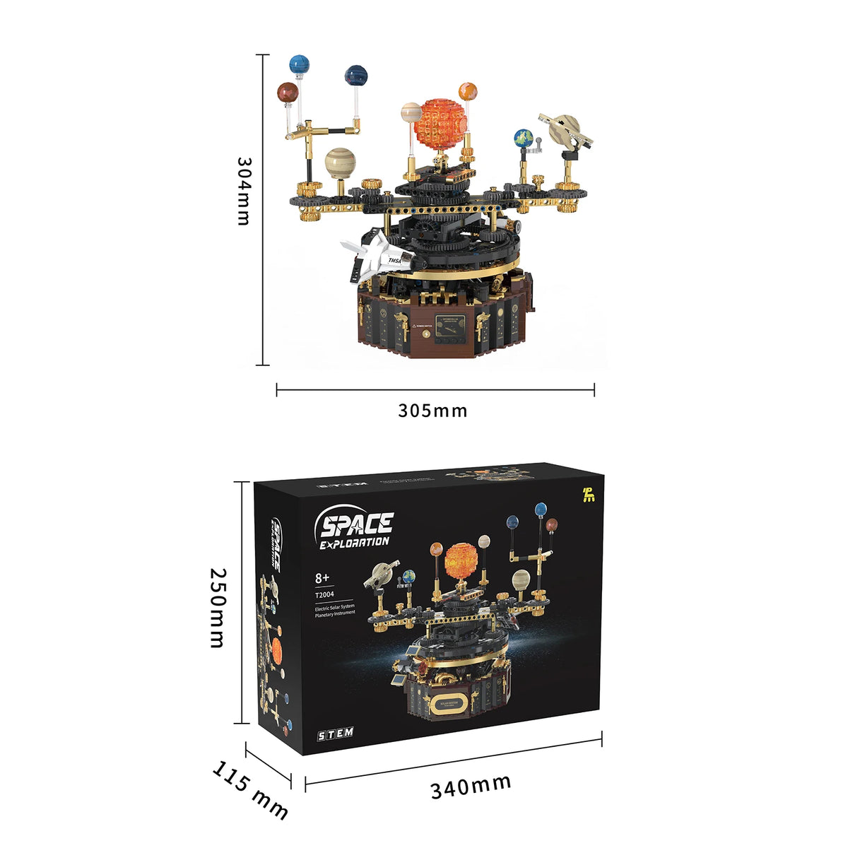 Technisch Zonnestelsel Bouwset – 1098-delig Educatief Model (14+)