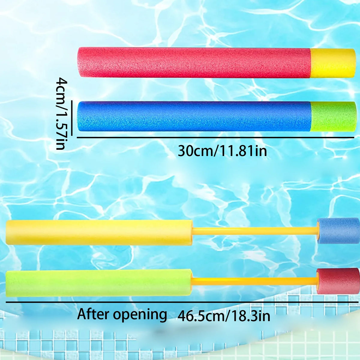 Schuim Waterpistool Kind – Strand Speelgoed, Licht & Sterk